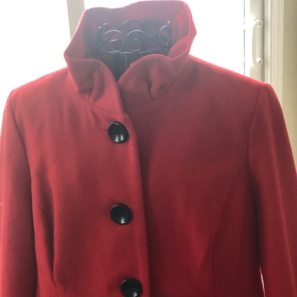 Ruffled Collar P-Coat - Picture 2 of 7